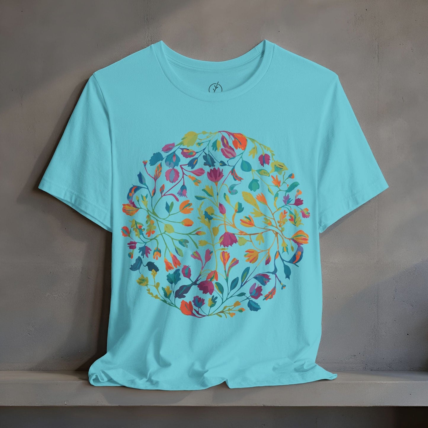 Prismatic Botanical Circle T-Shirt