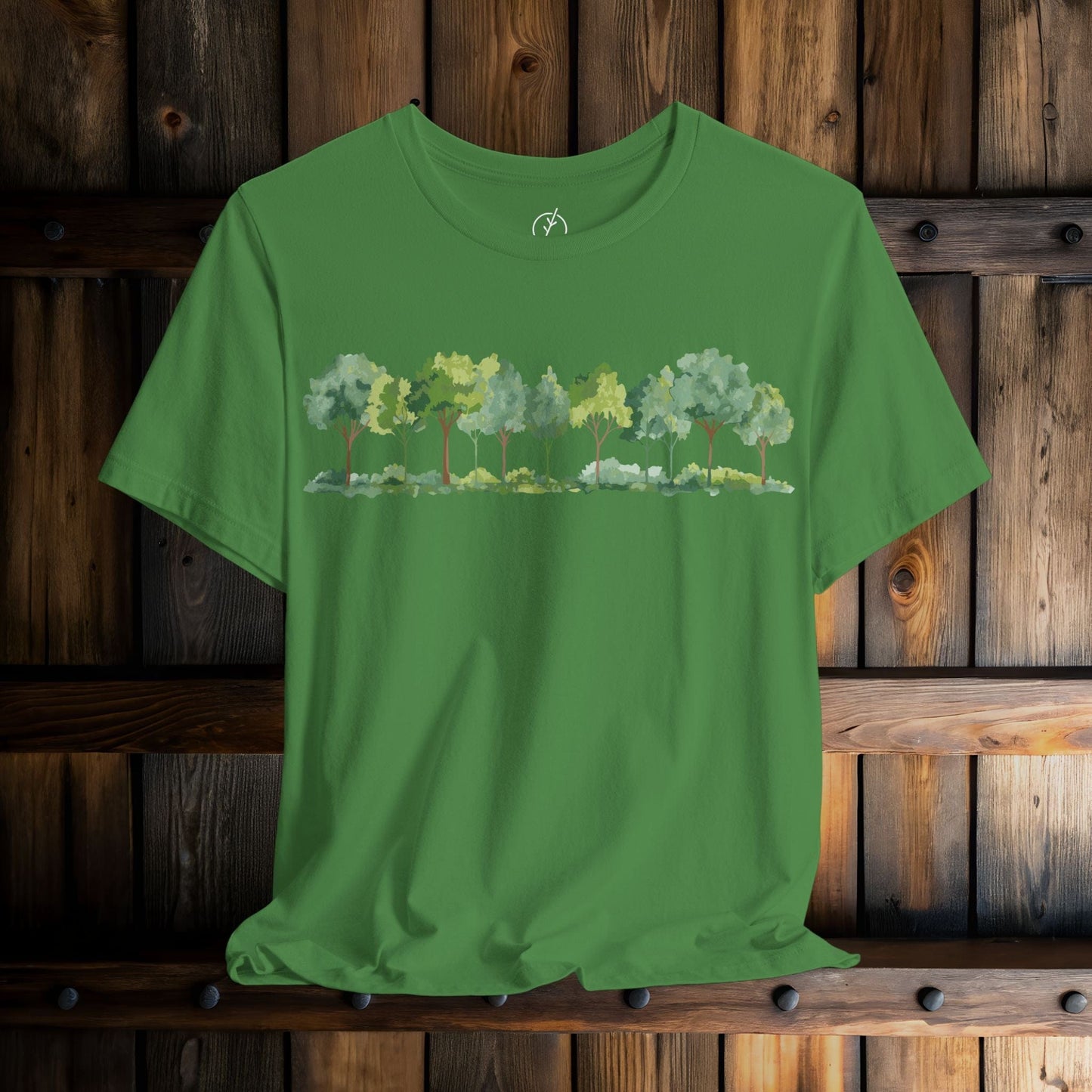 Watercolor Grove Border T-Shirt