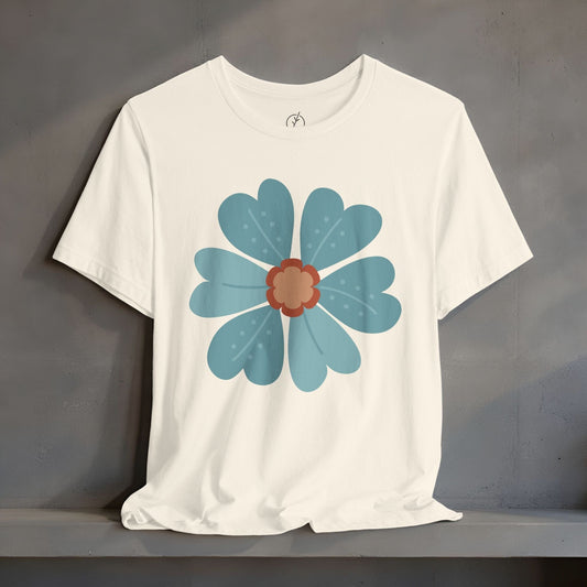 Teal Petal Medallion T-Shirt