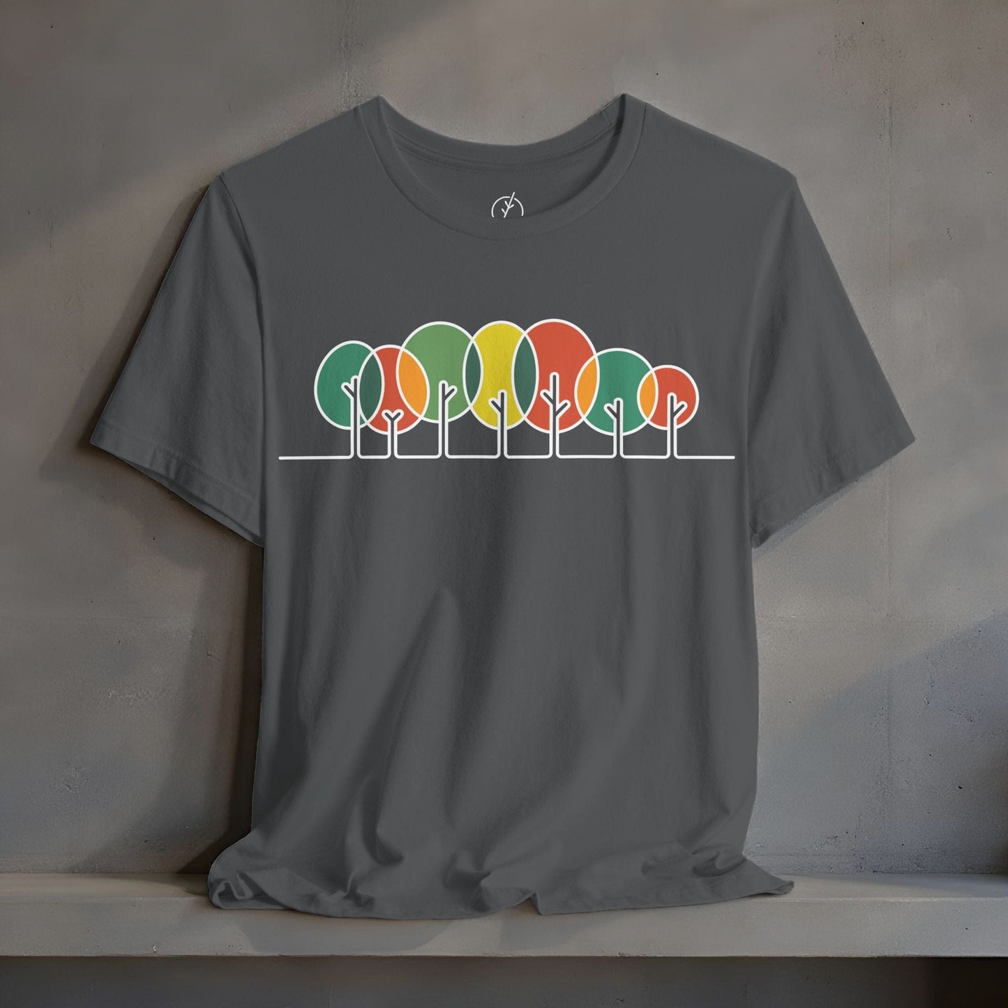Retro Circle Trees T-Shirt