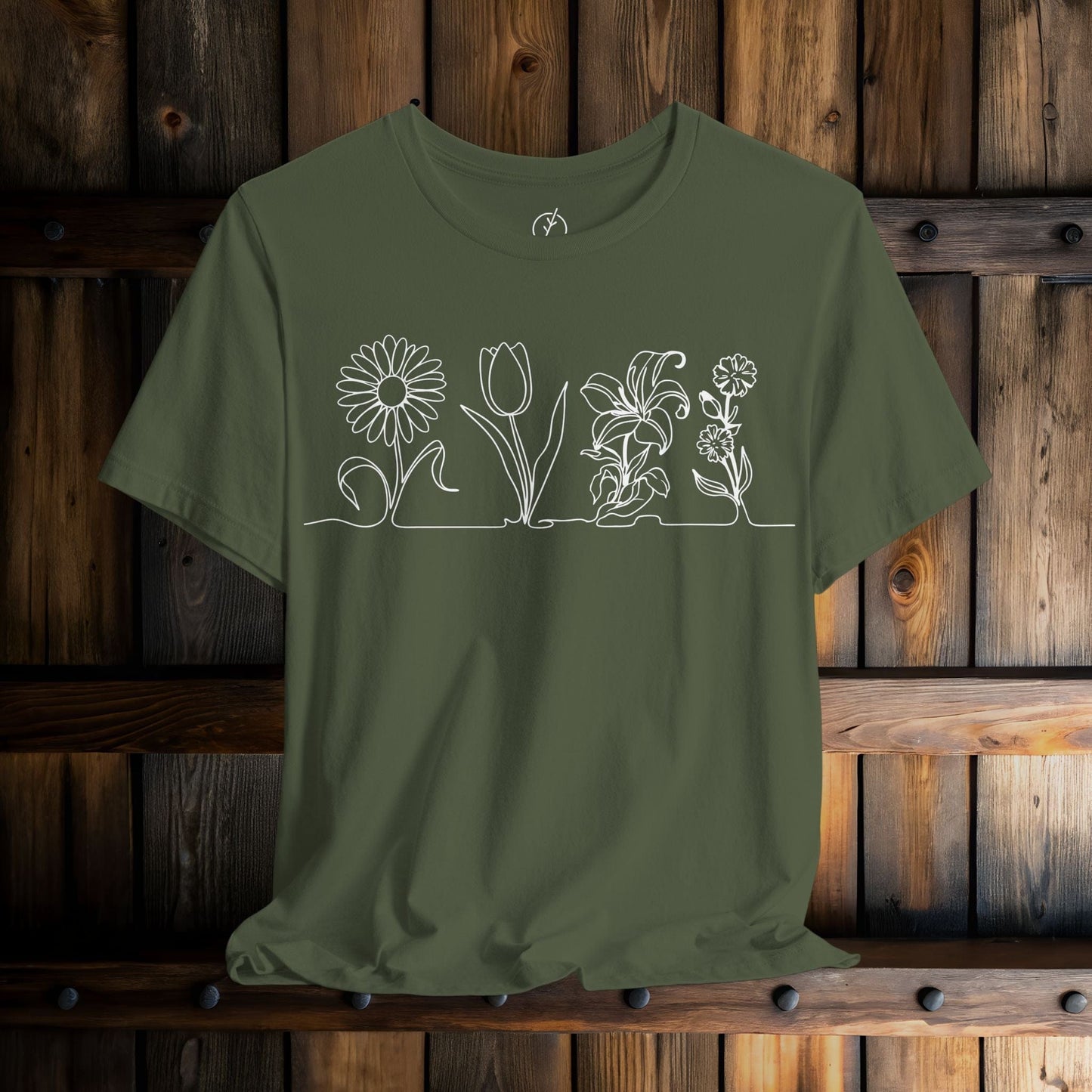 One Line Florals T-Shirt