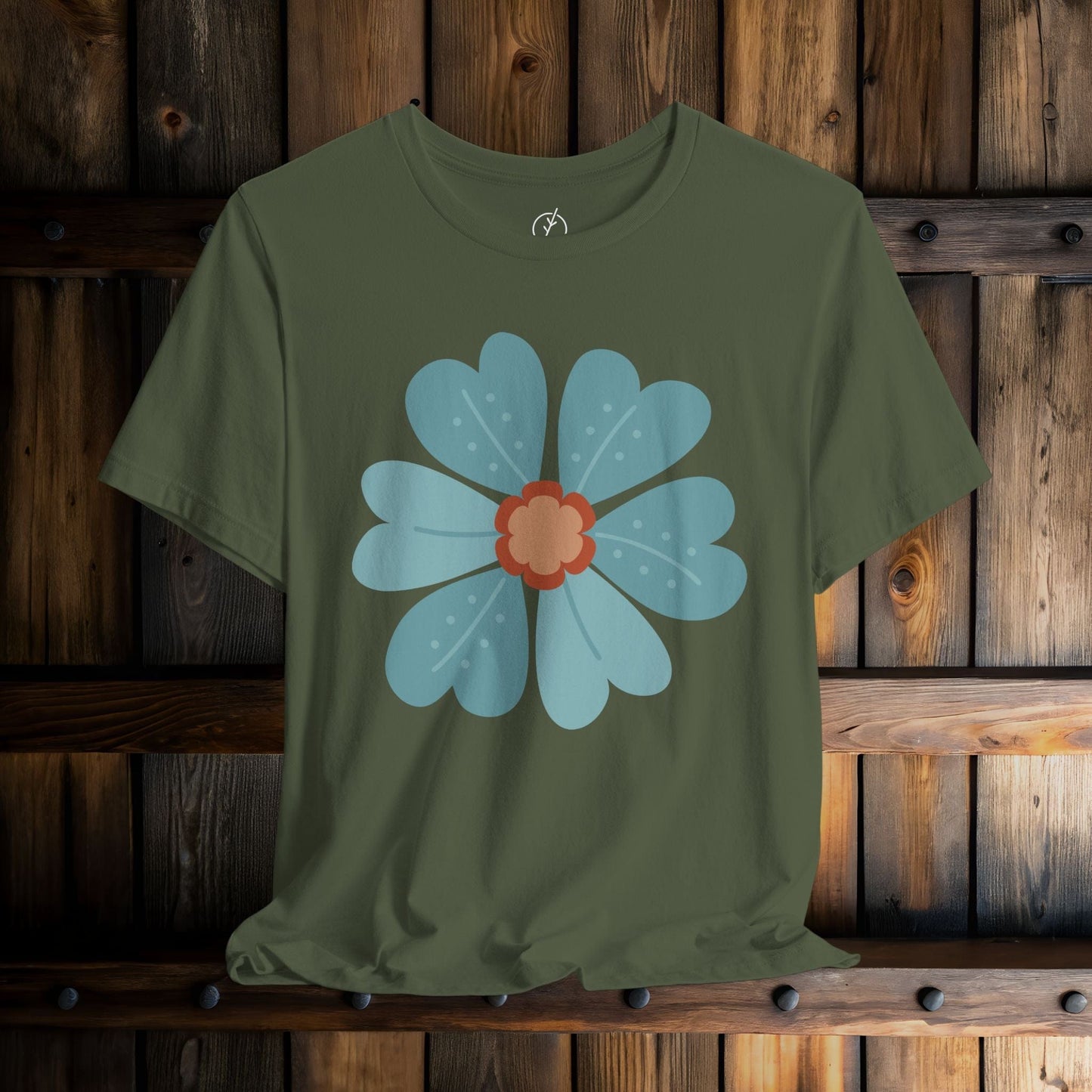 Teal Petal Medallion T-Shirt