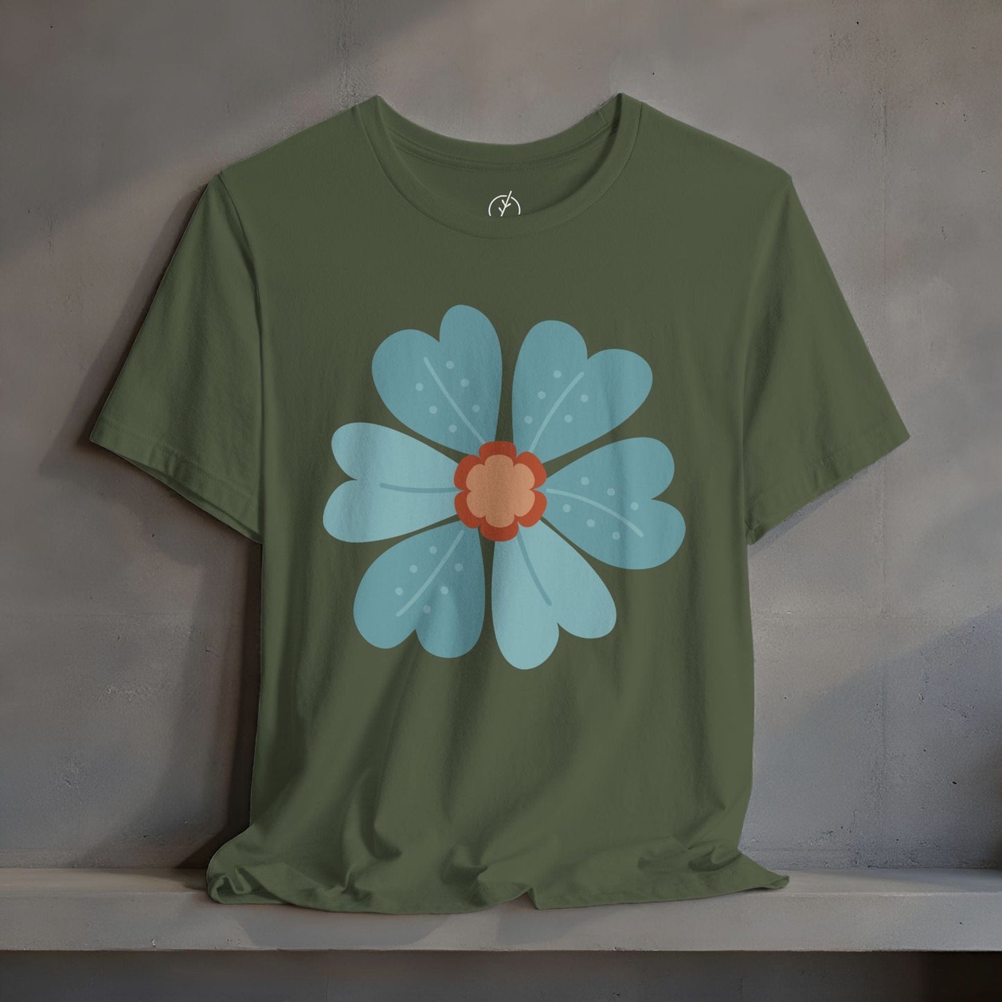 Teal Petal Medallion T-Shirt