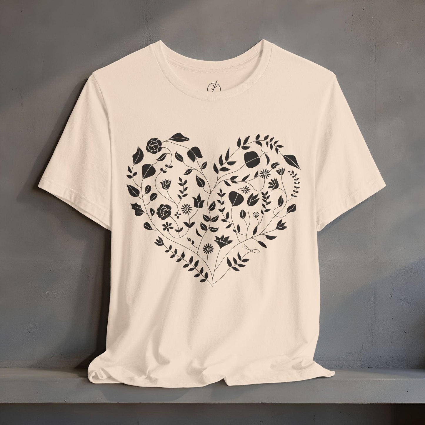 Inked Floral Heart T-Shirt
