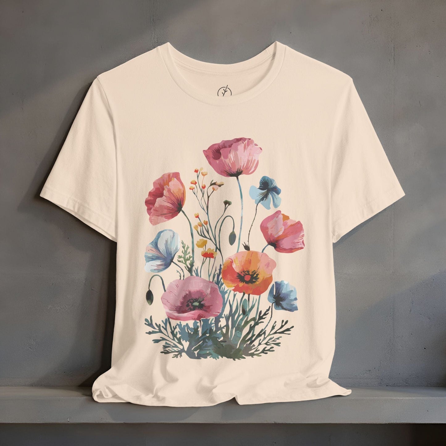 Pastel Poppy Bouquet T-Shirt