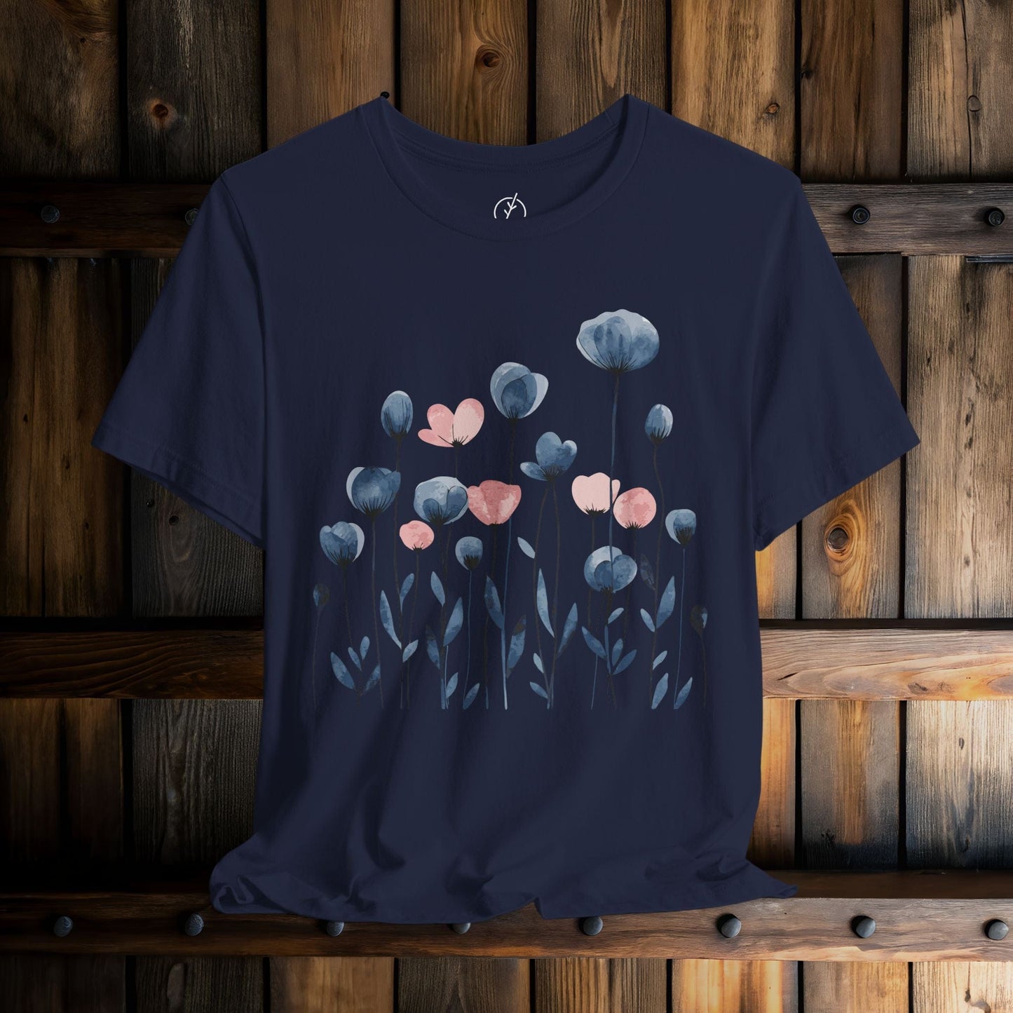 Indigo Meadow Blooms T-Shirt