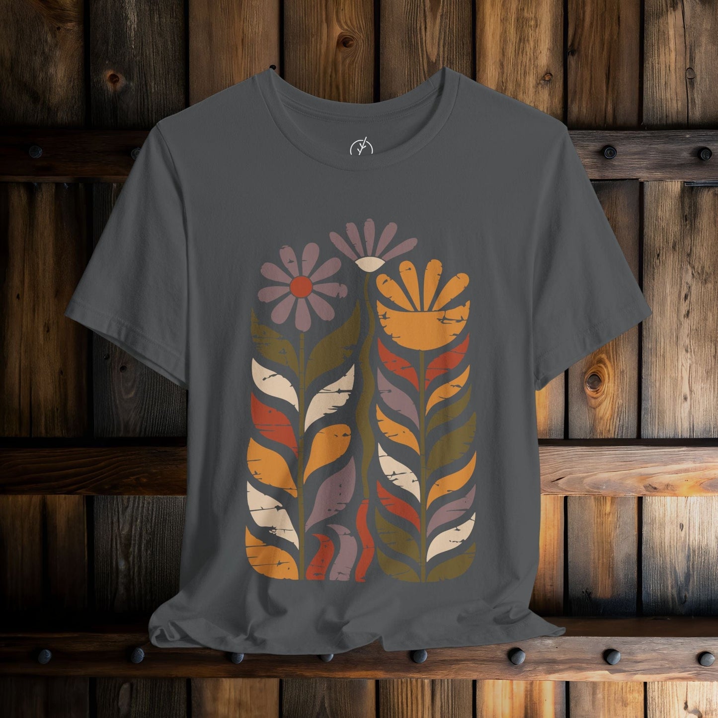 Retro Folk Blooms T-Shirt