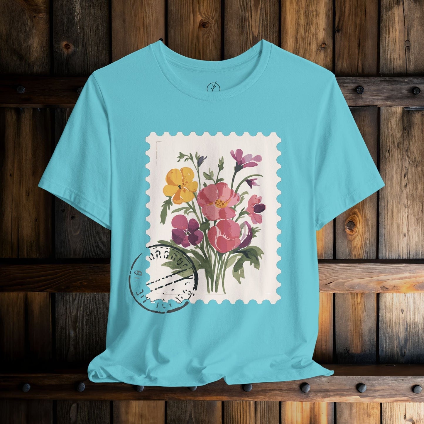 Vintage Floral Stamp T-Shirt