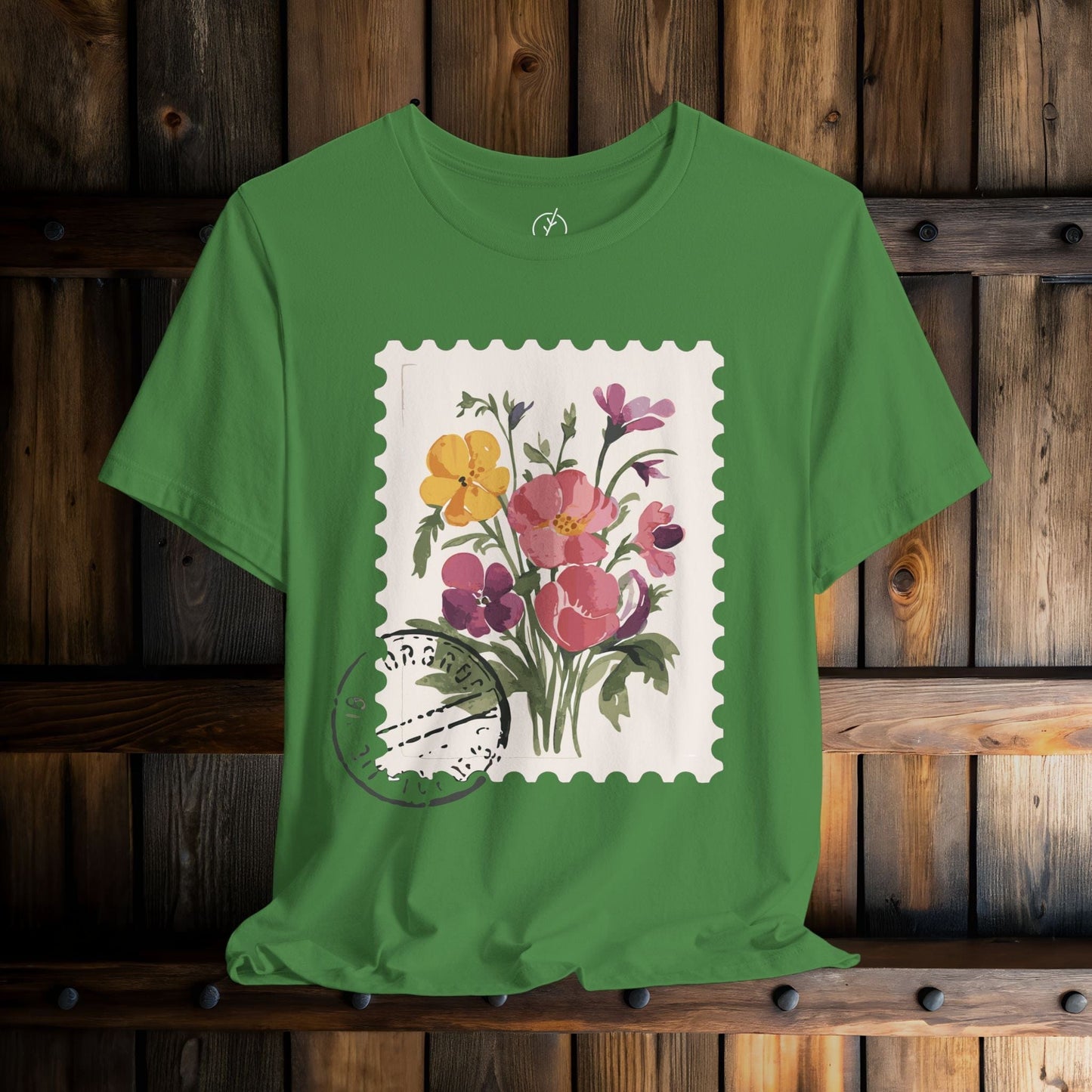 Vintage Floral Stamp T-Shirt