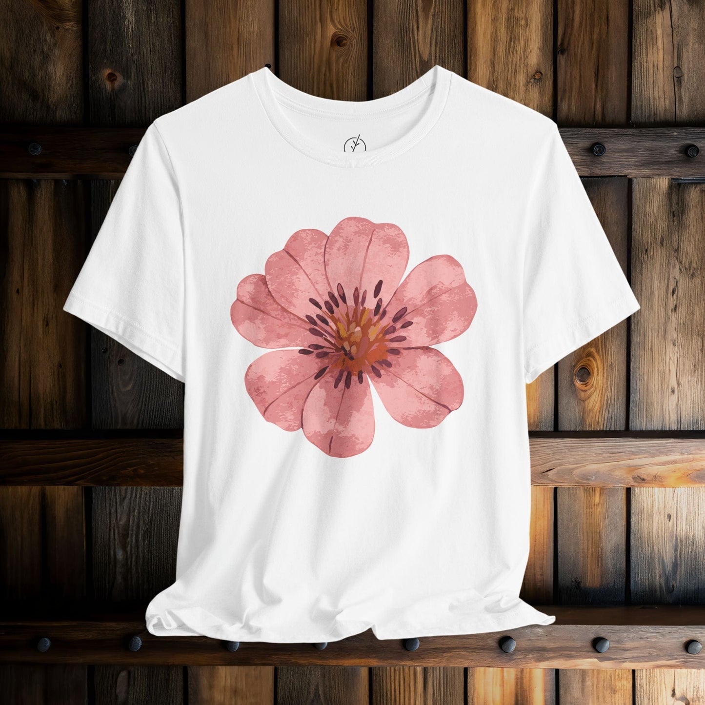 Blush Zinnia Bloom T-Shirt