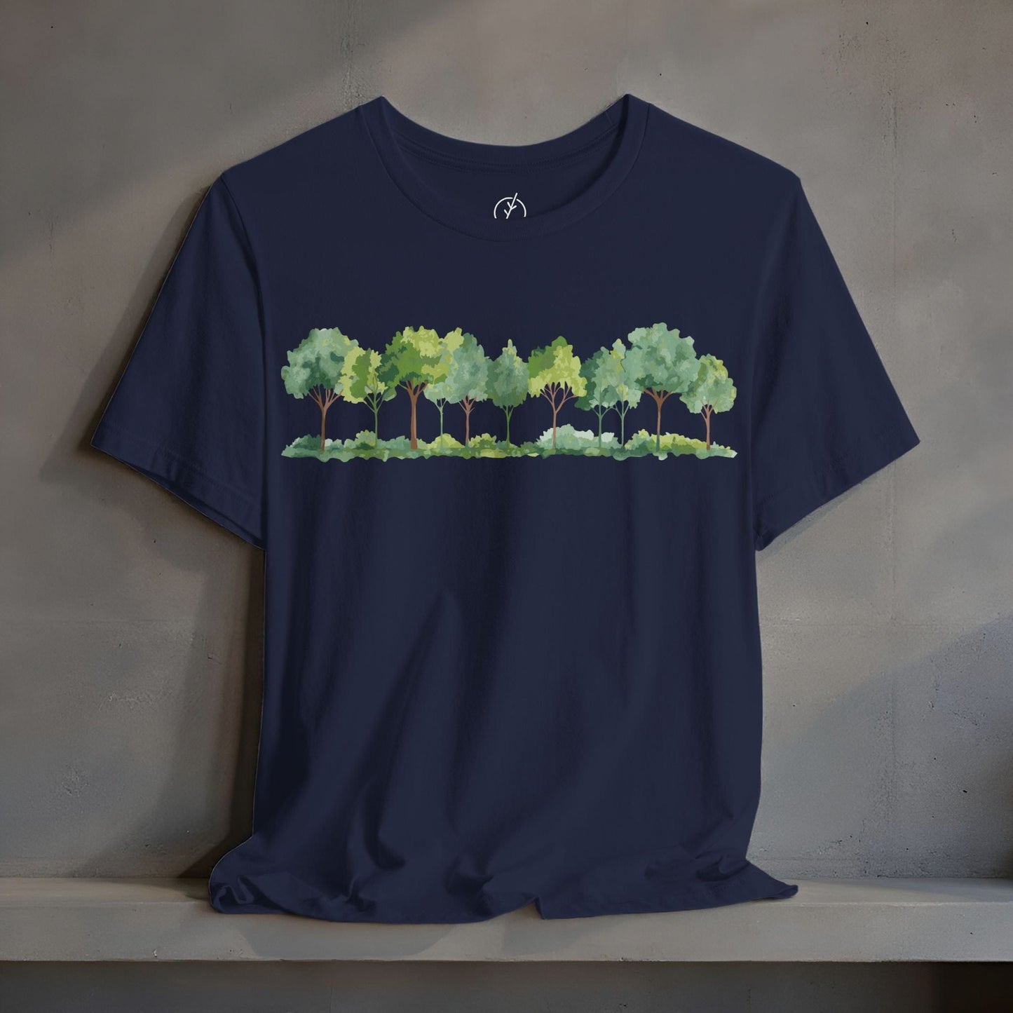 Watercolor Grove Border T-Shirt