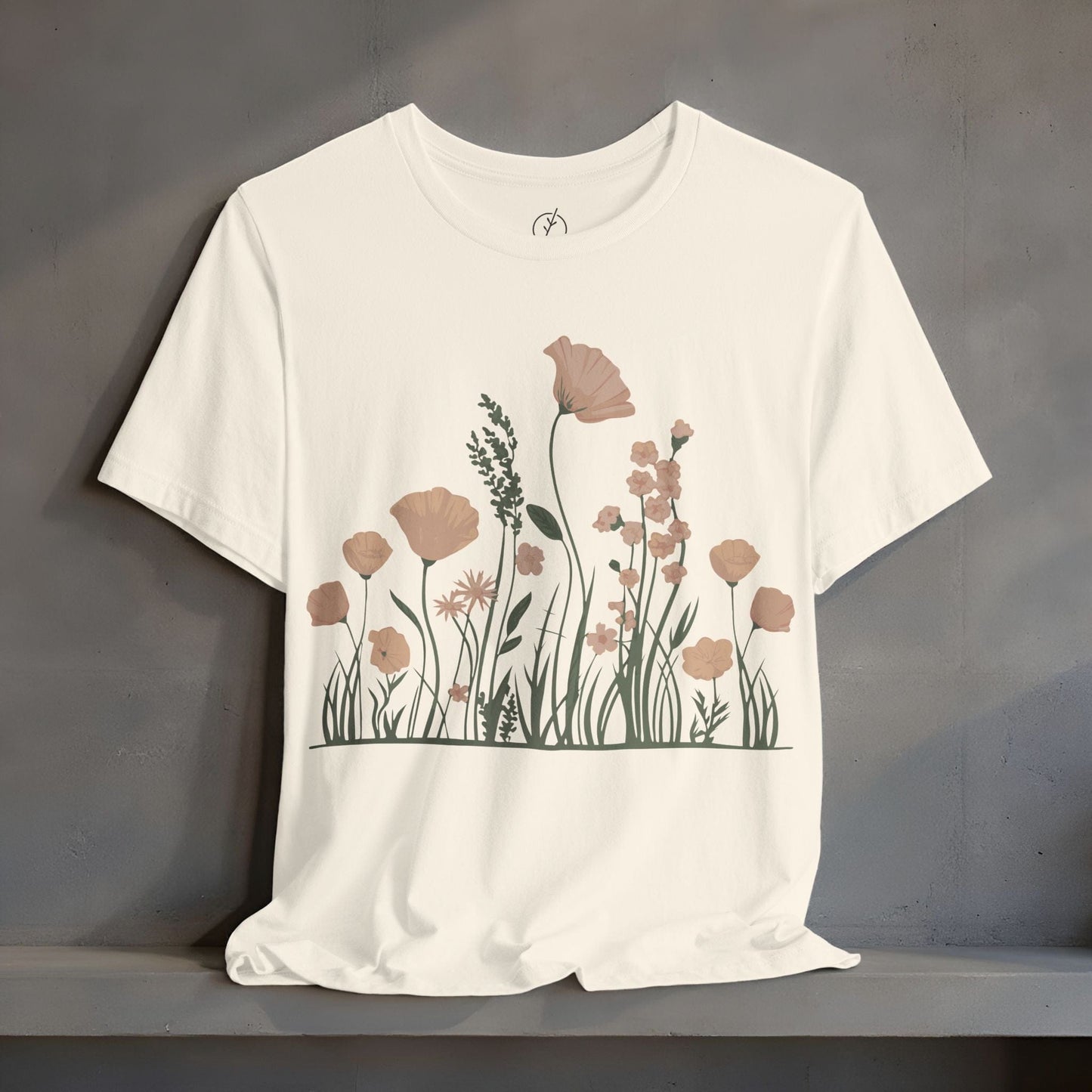 Blush Meadow Border T-Shirt