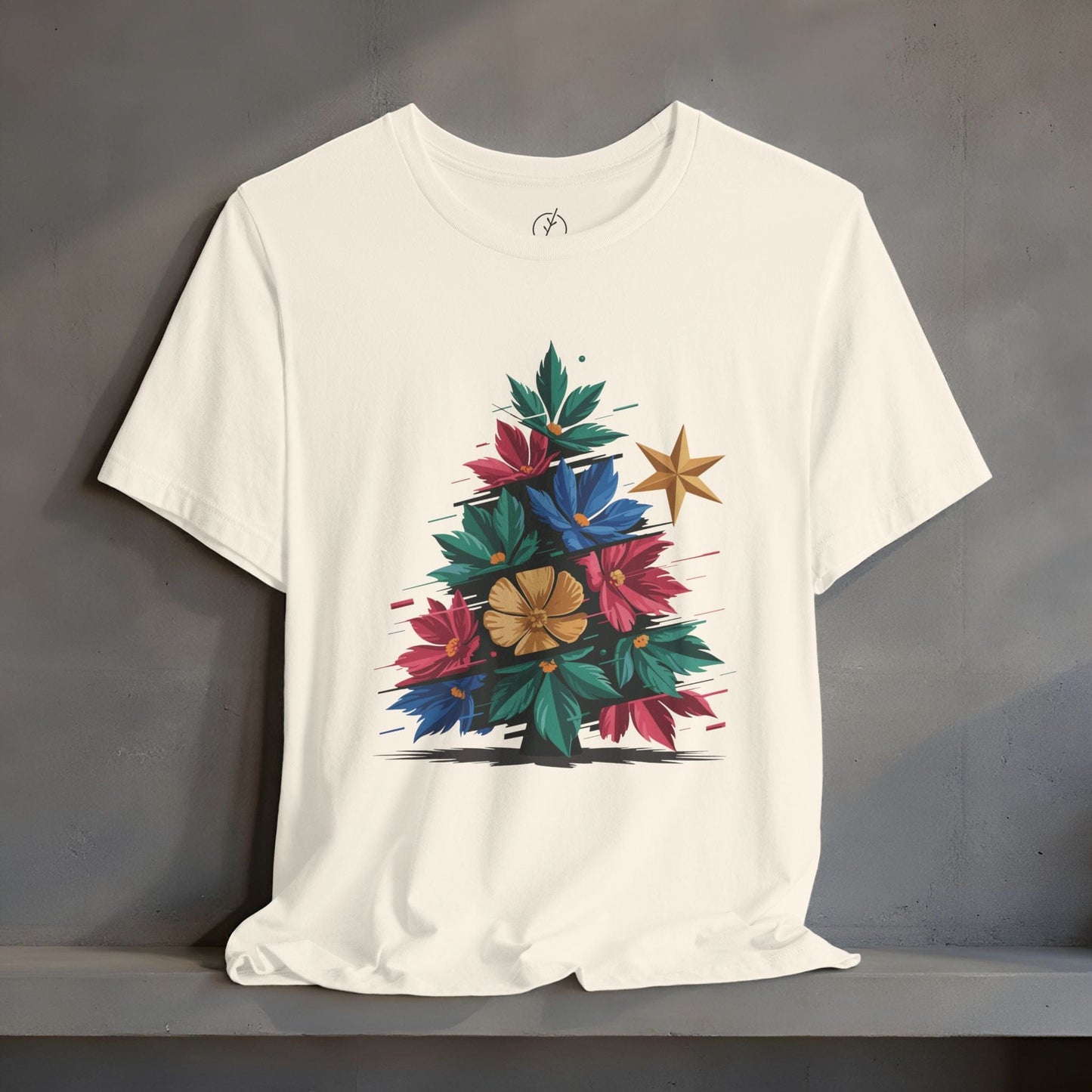 Glitch Floral Tree T-Shirt