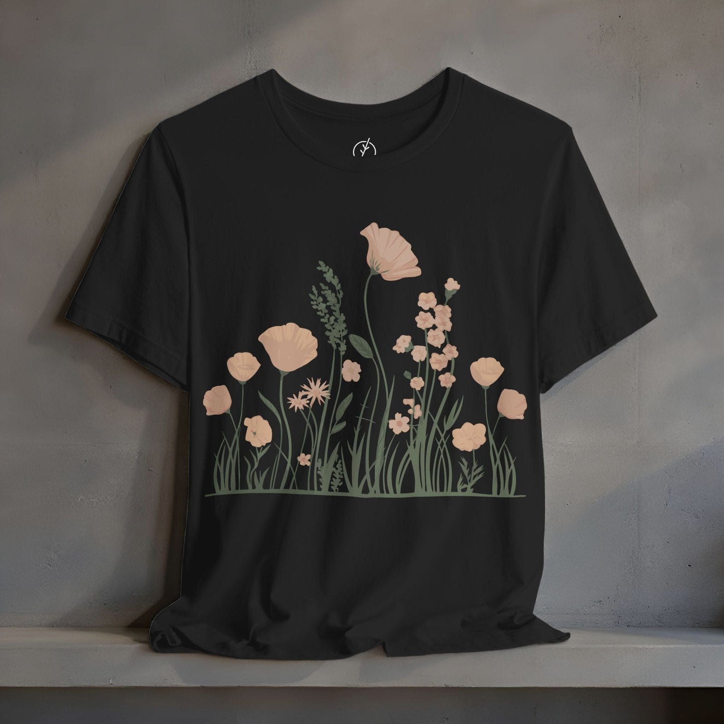 Blush Meadow Border T-Shirt