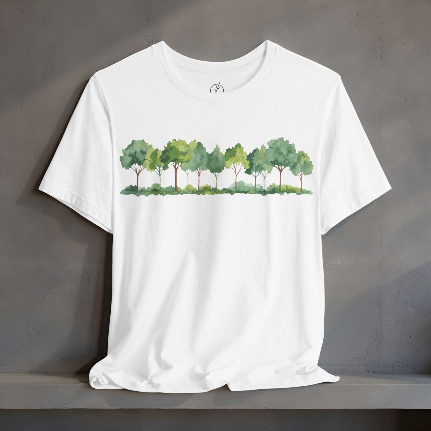 Watercolor Grove Border T-Shirt