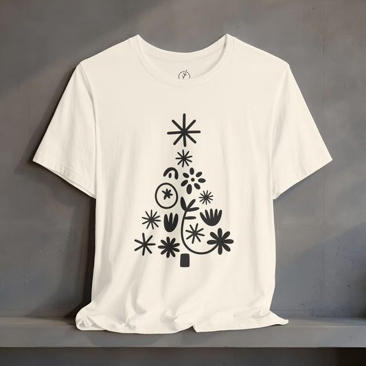 Playful Linework Tree T-Shirt