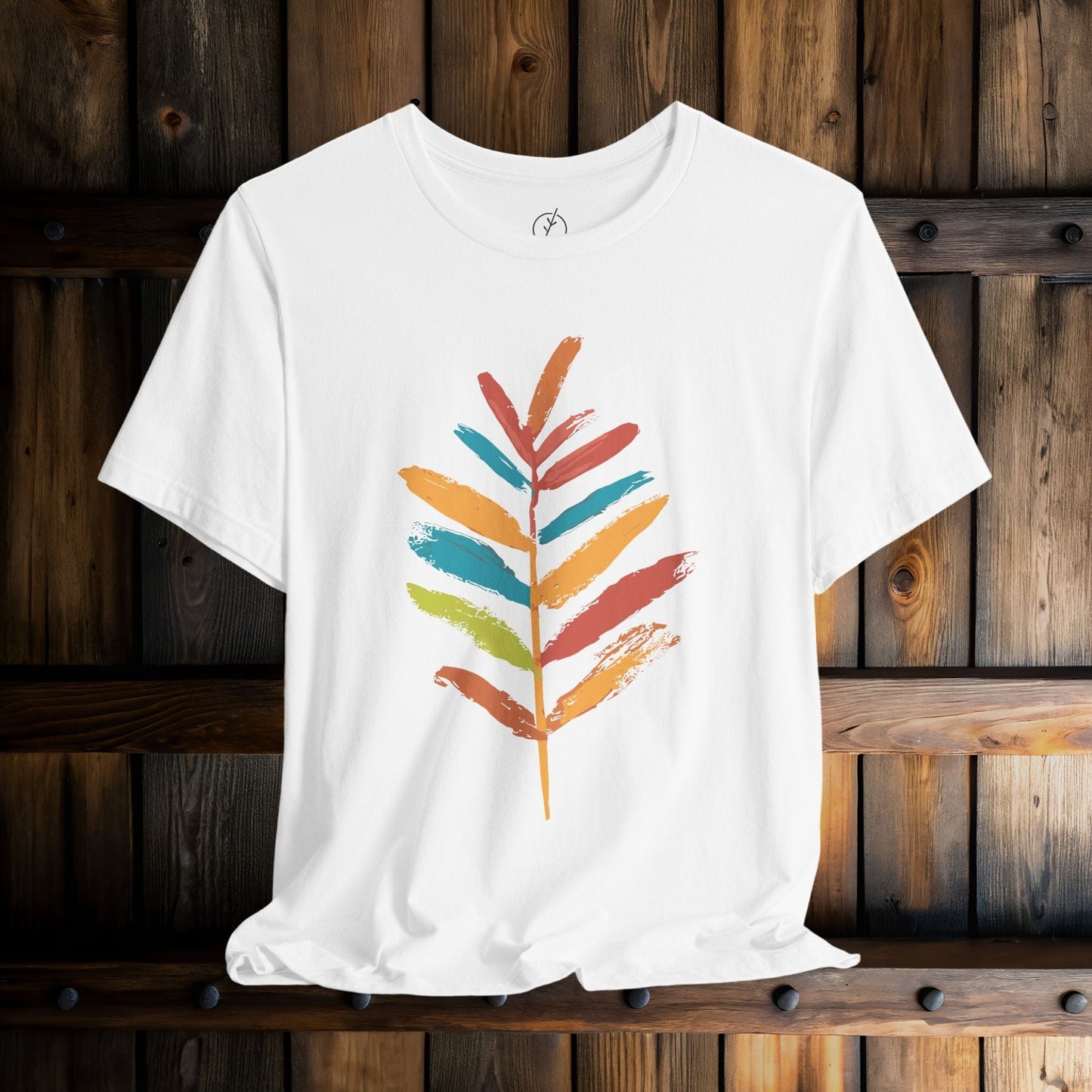 Rainbow Brush Leaf T-Shirt