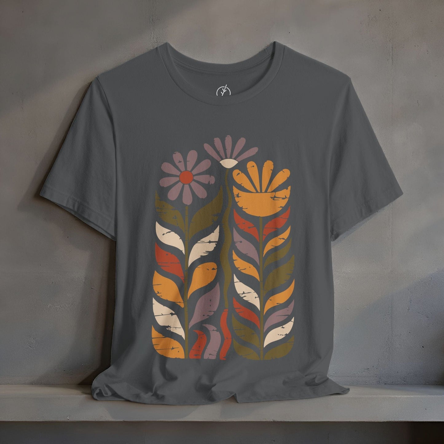 Retro Folk Blooms T-Shirt