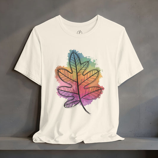Rainbow Oak Leaf T-Shirt