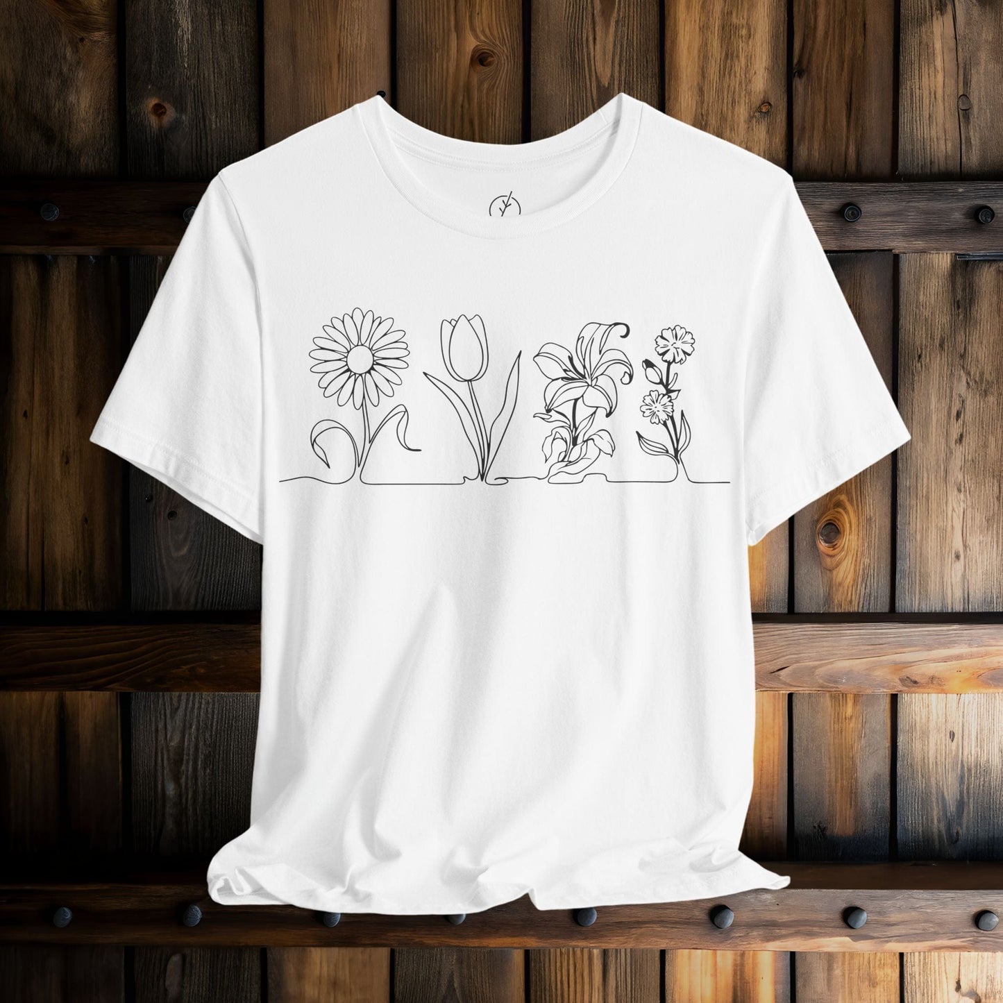 One Line Florals T-Shirt