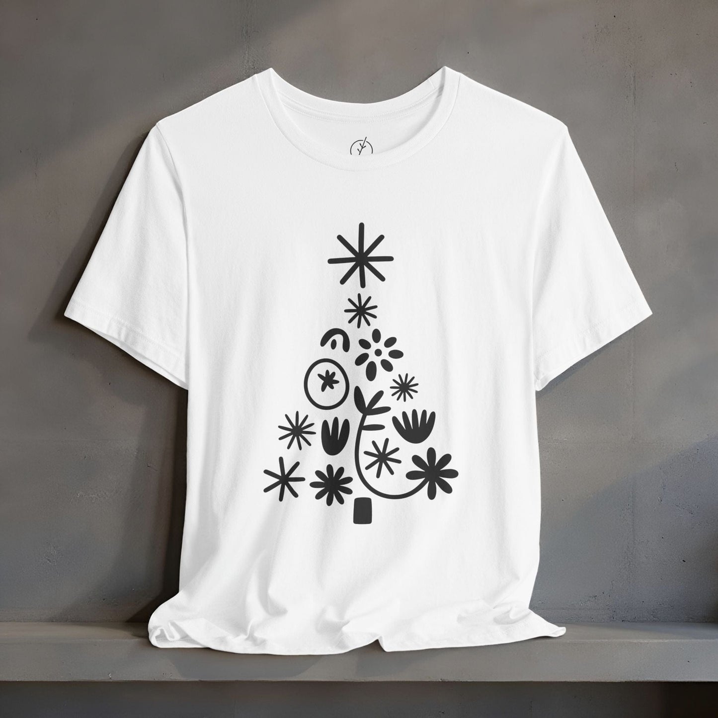 Playful Linework Tree T-Shirt