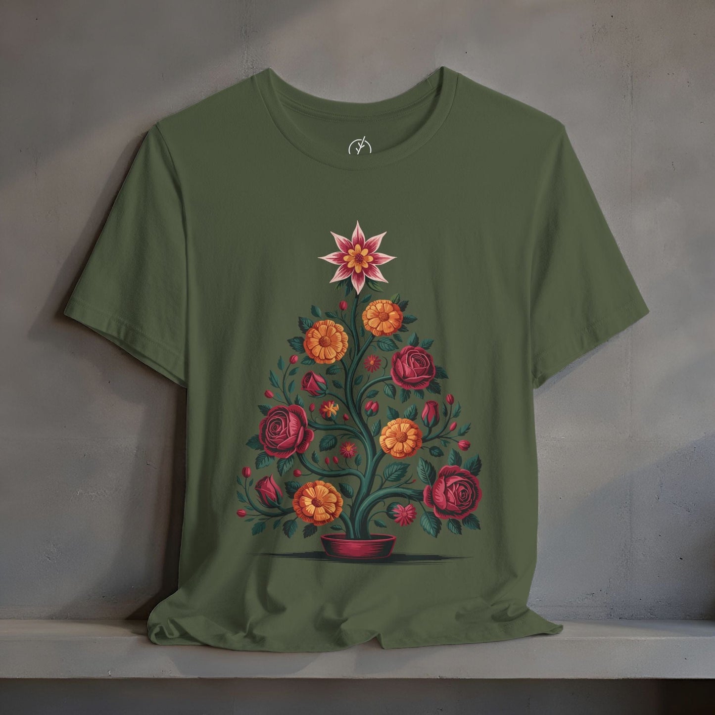 Marigold Rose Tree T-Shirt