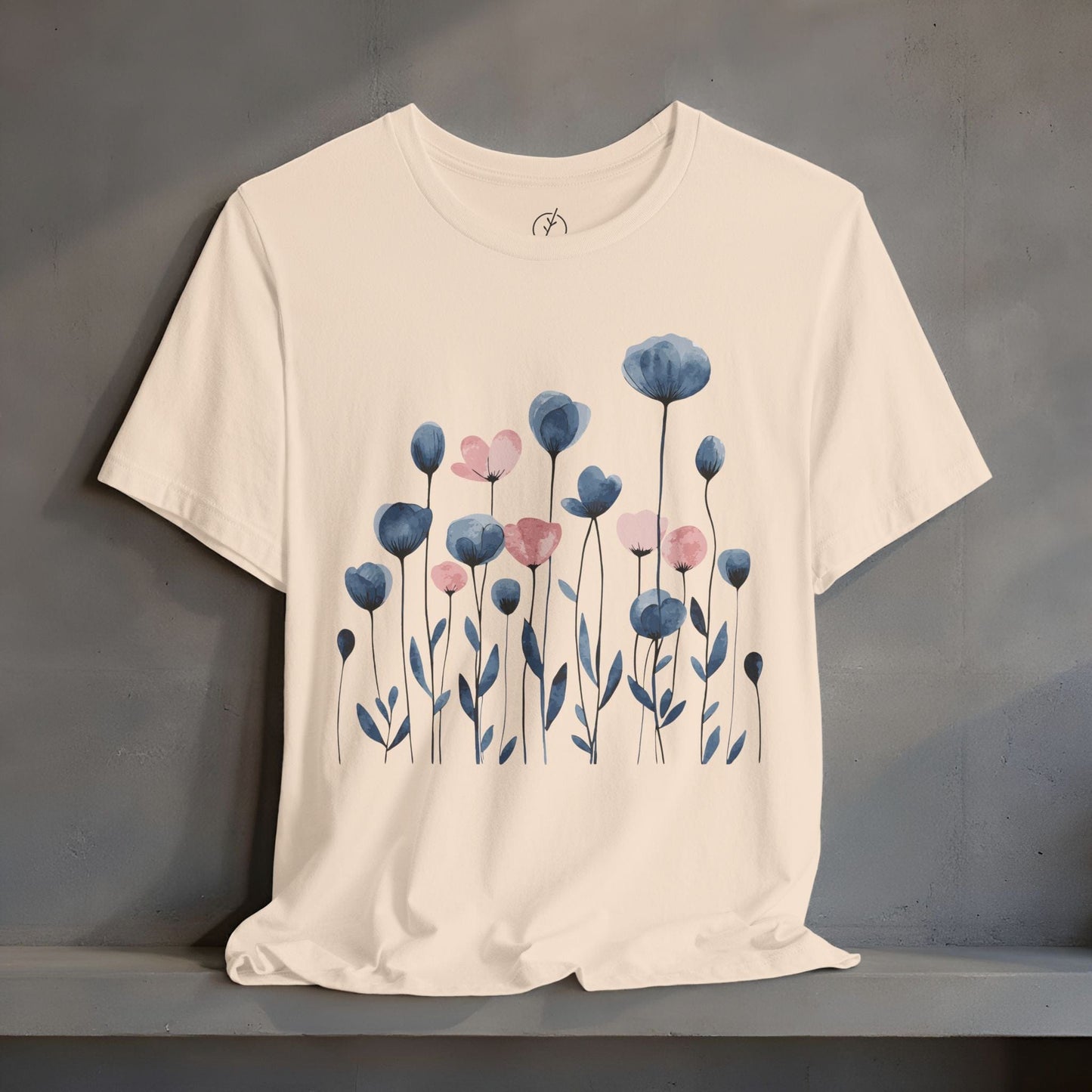 Indigo Meadow Blooms T-Shirt