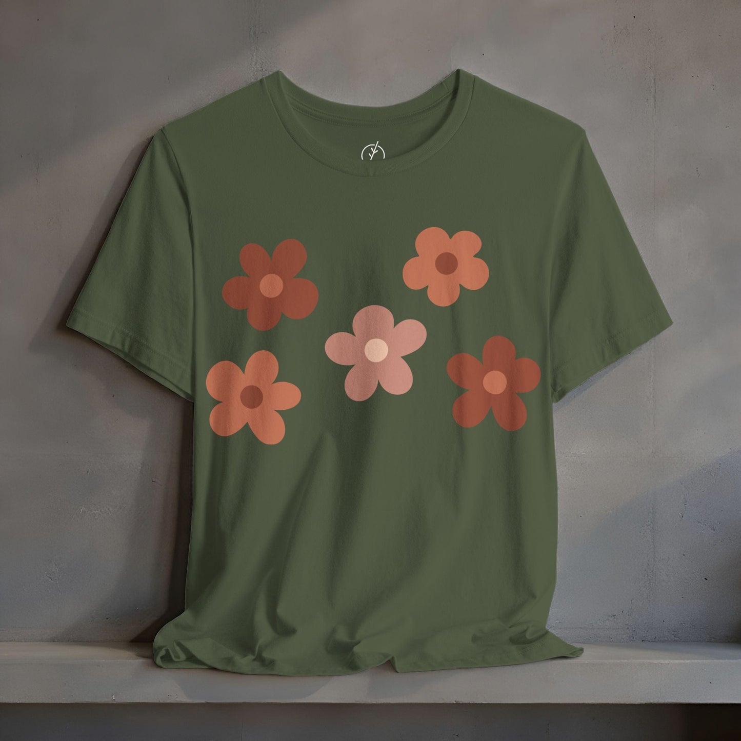 Terracotta Daisy Dots T-Shirt