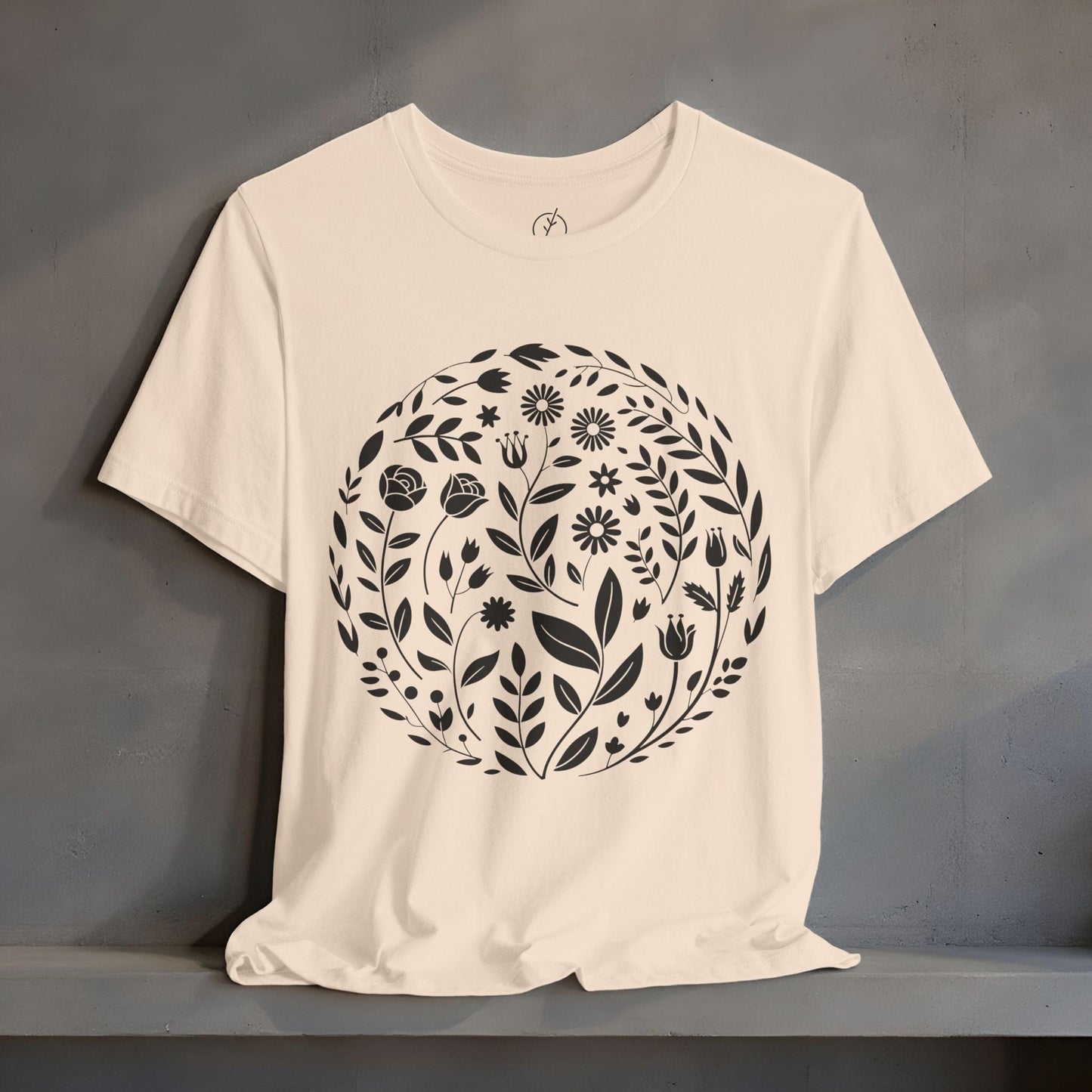 Inked Botanical Circle T-Shirt