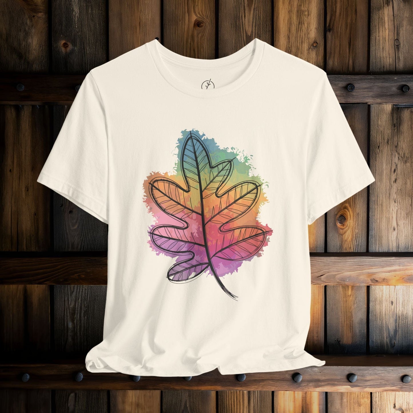 Rainbow Oak Leaf T-Shirt