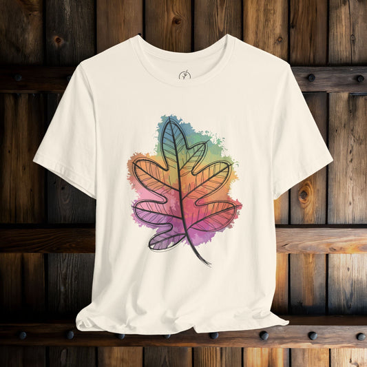 Rainbow Oak Leaf T-Shirt