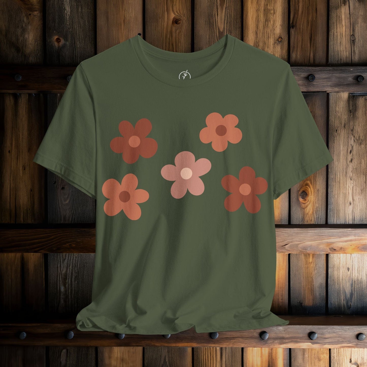 Terracotta Daisy Dots T-Shirt