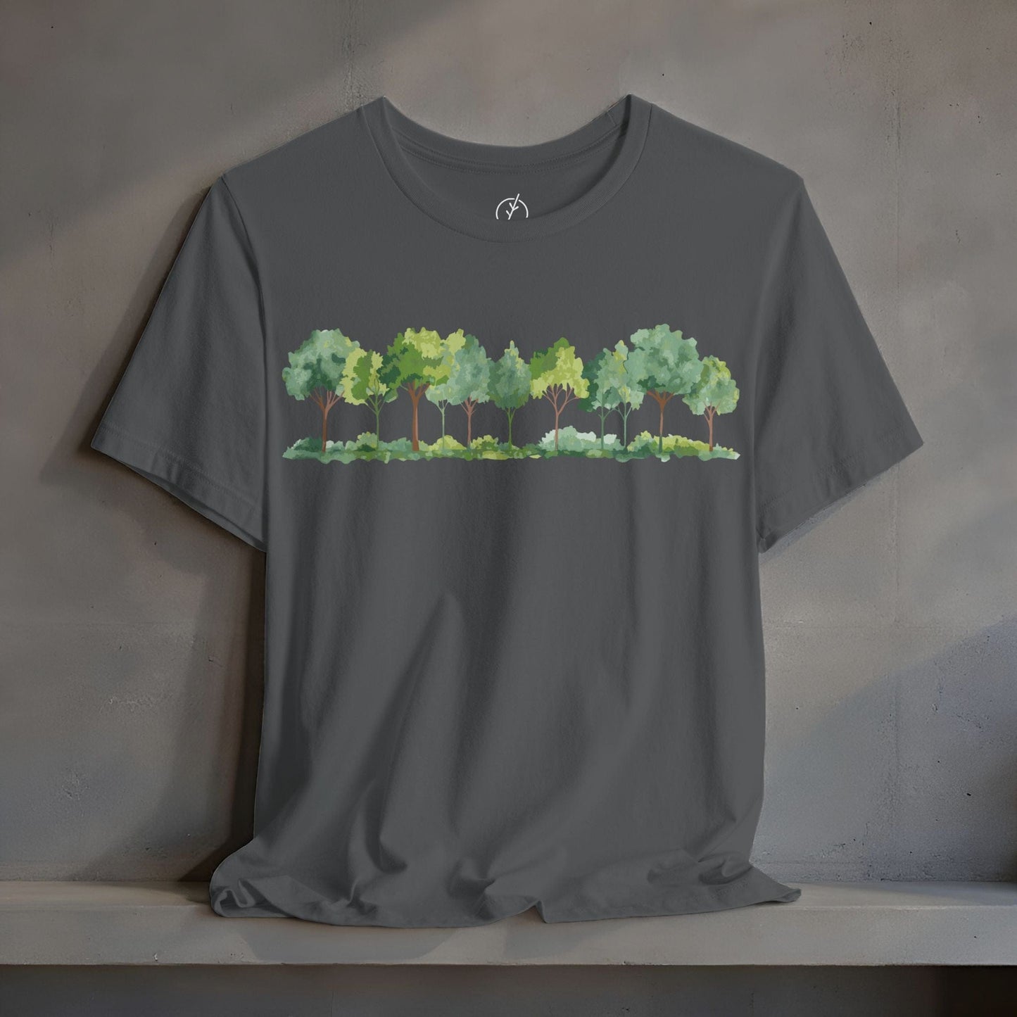 Watercolor Grove Border T-Shirt