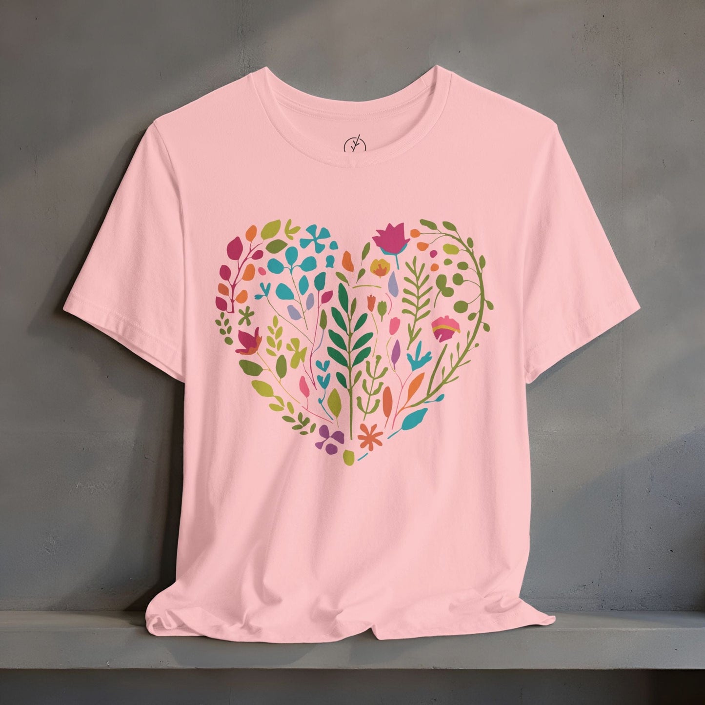 Boho Floral Heart T-Shirt