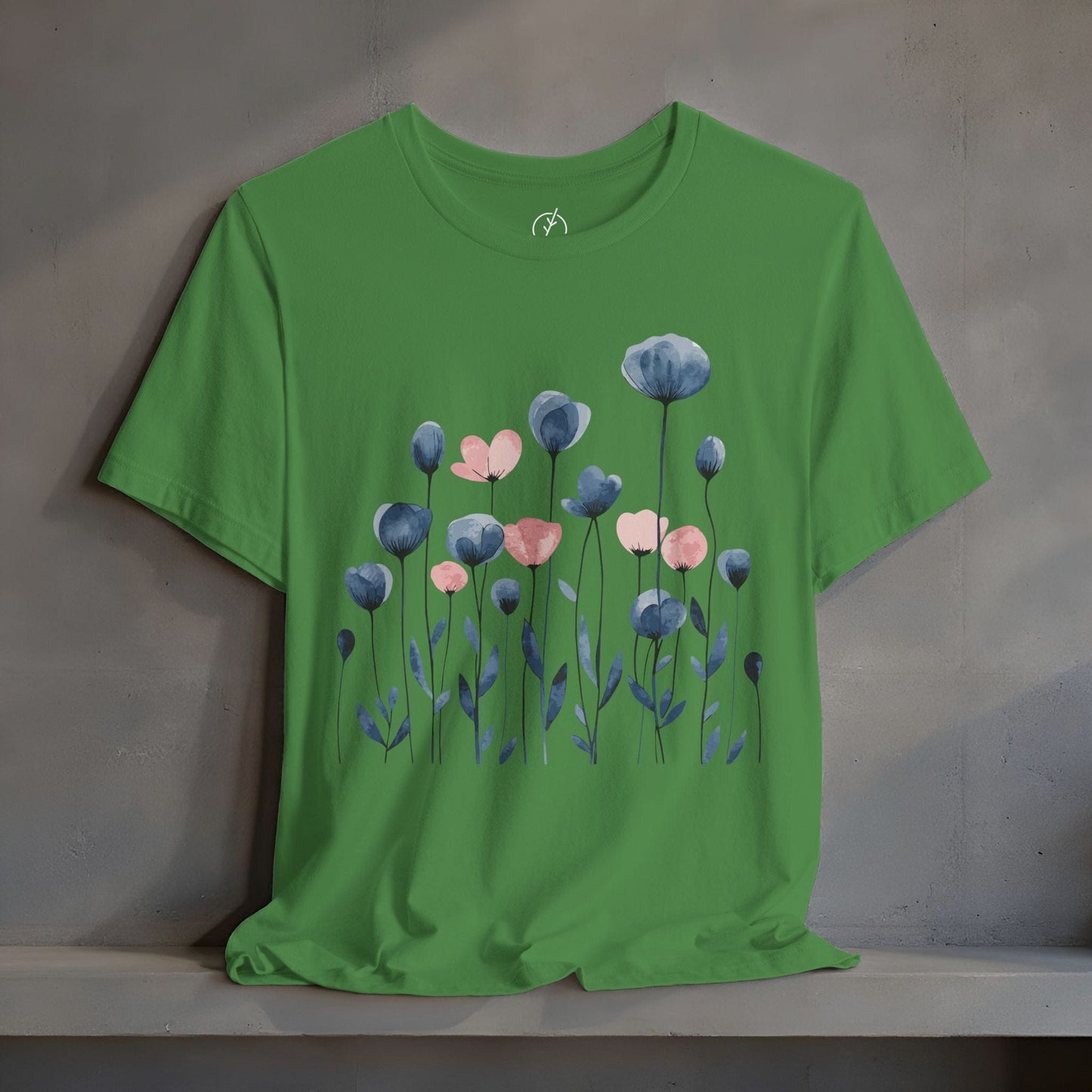 Indigo Meadow Blooms T-Shirt