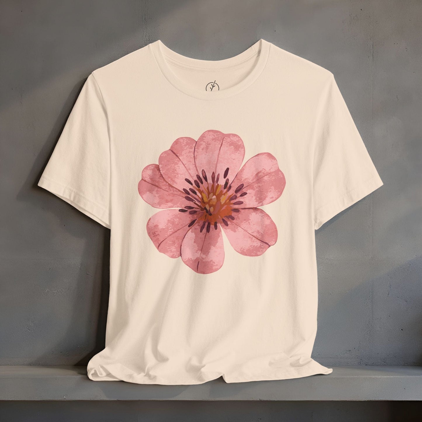Blush Zinnia Bloom T-Shirt