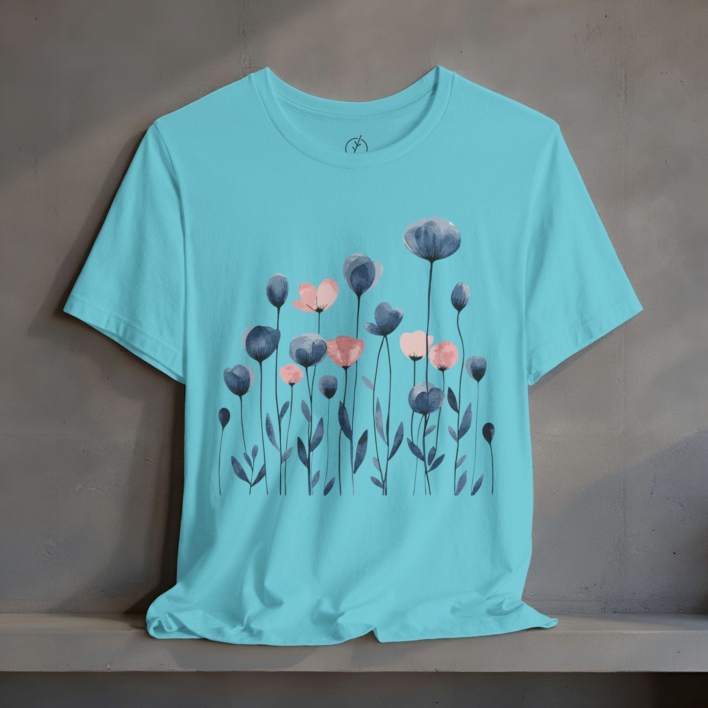 Indigo Meadow Blooms T-Shirt