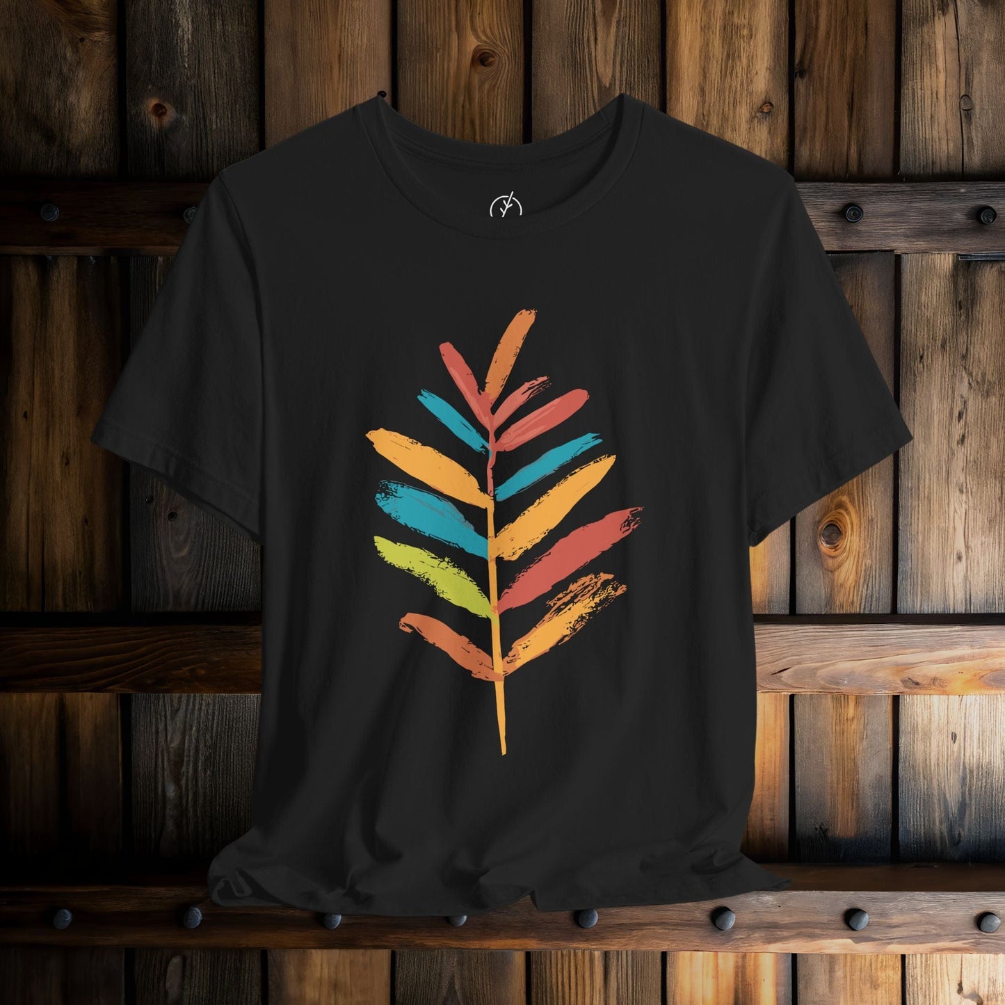 Rainbow Brush Leaf T-Shirt