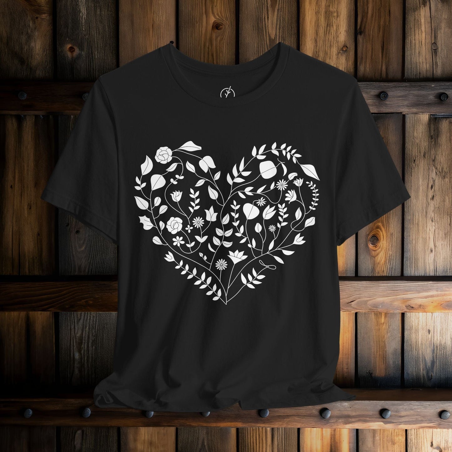 Inked Floral Heart T-Shirt