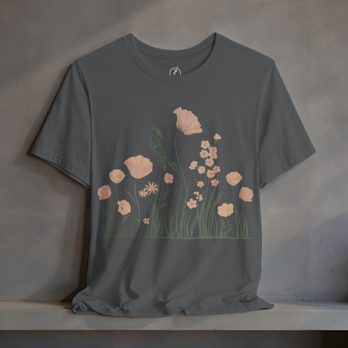 Blush Meadow Border T-Shirt