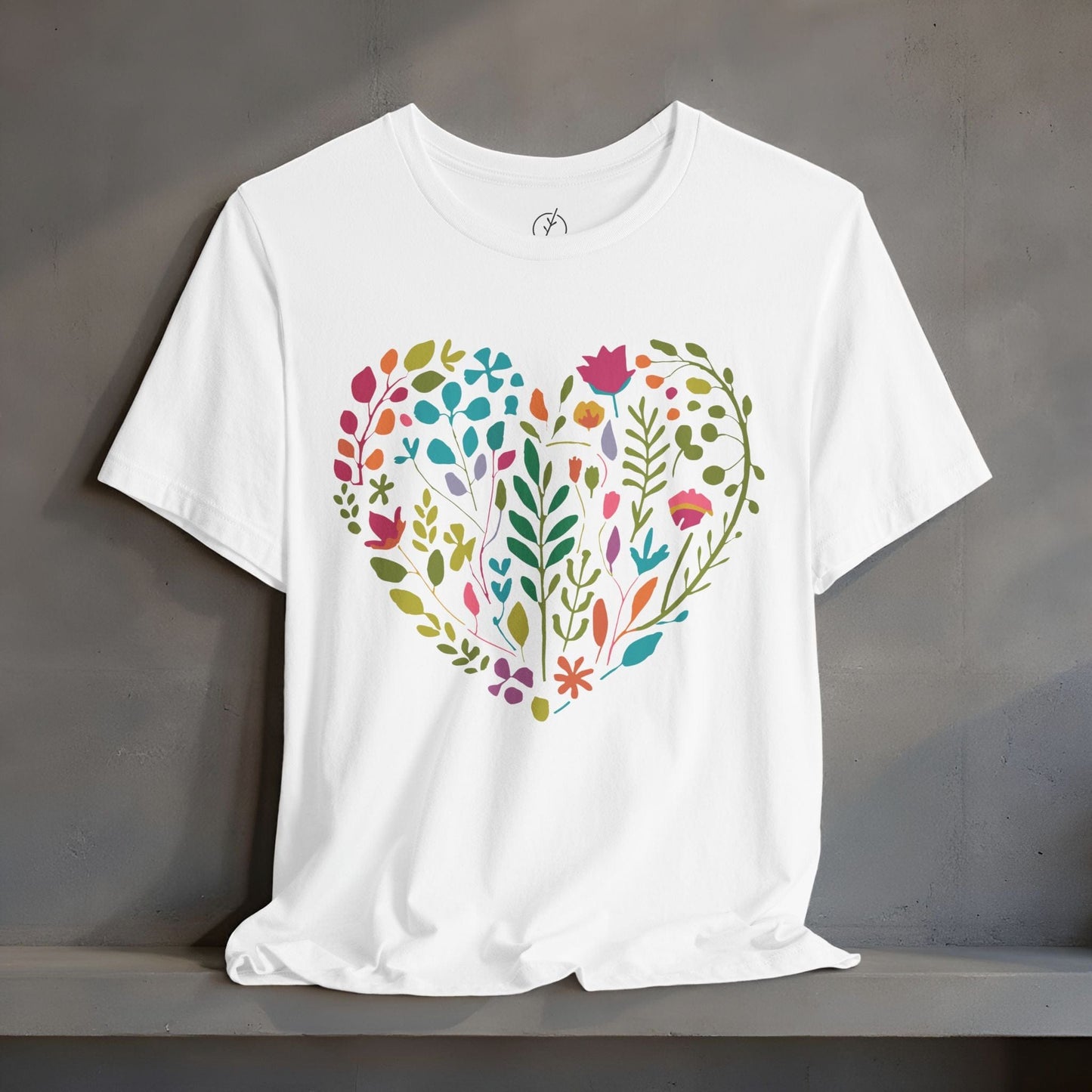Boho Floral Heart T-Shirt