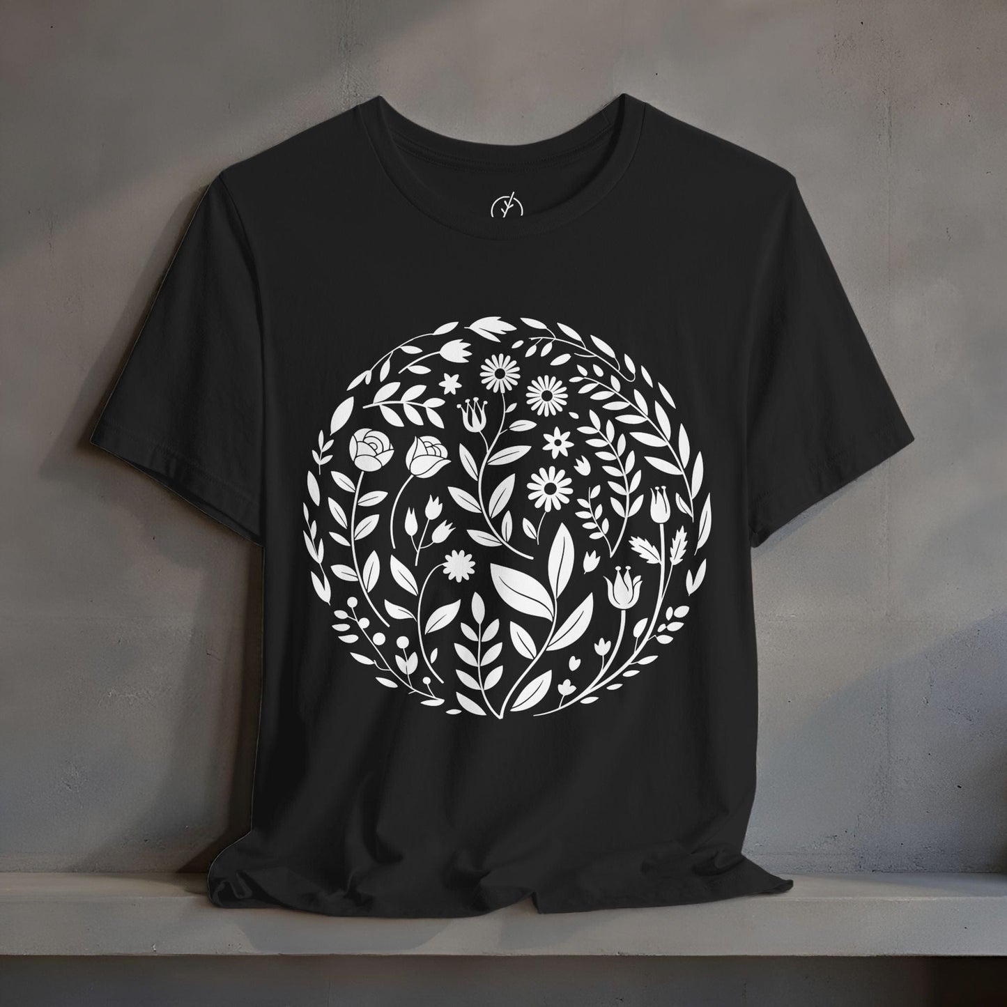 Inked Botanical Circle T-Shirt