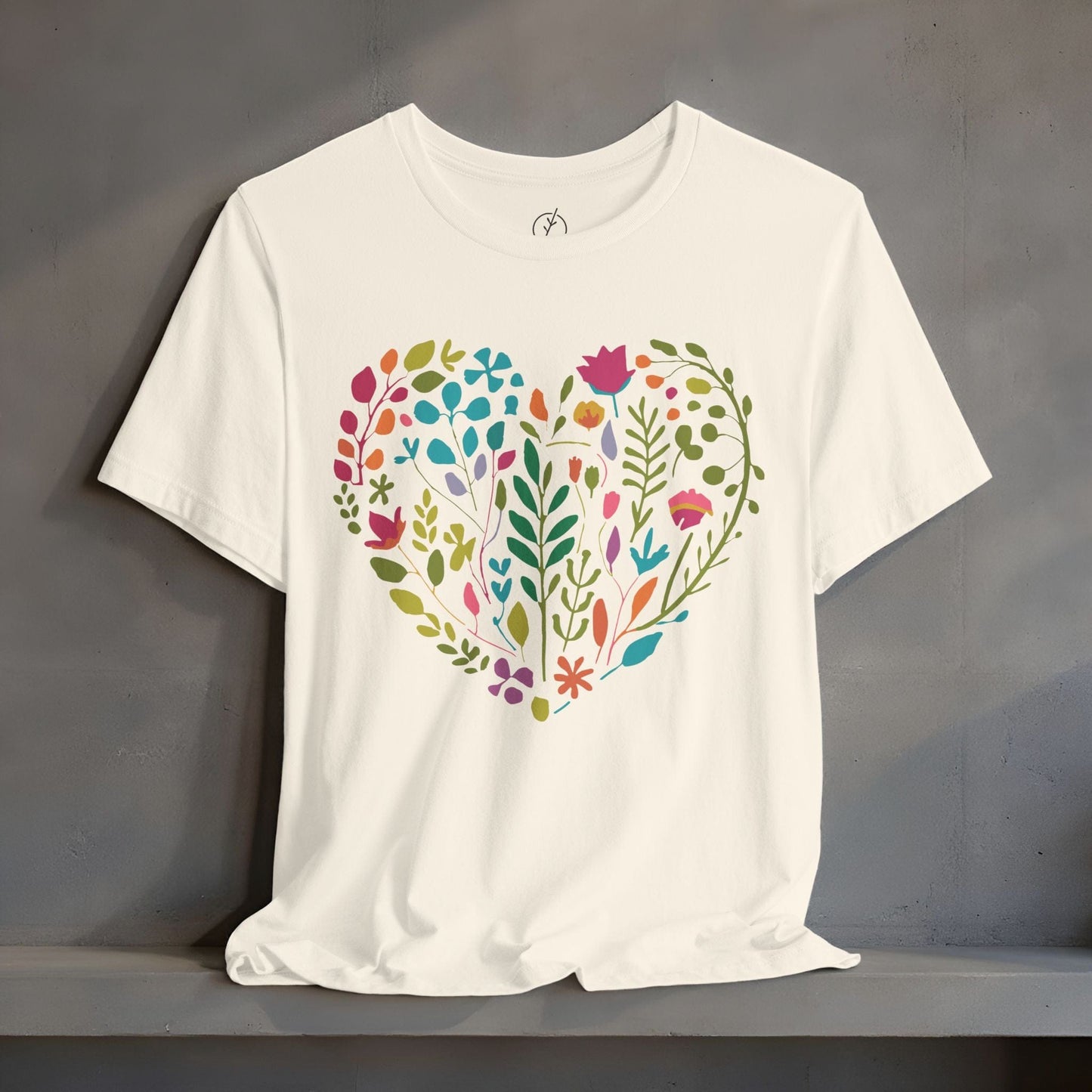 Boho Floral Heart T-Shirt