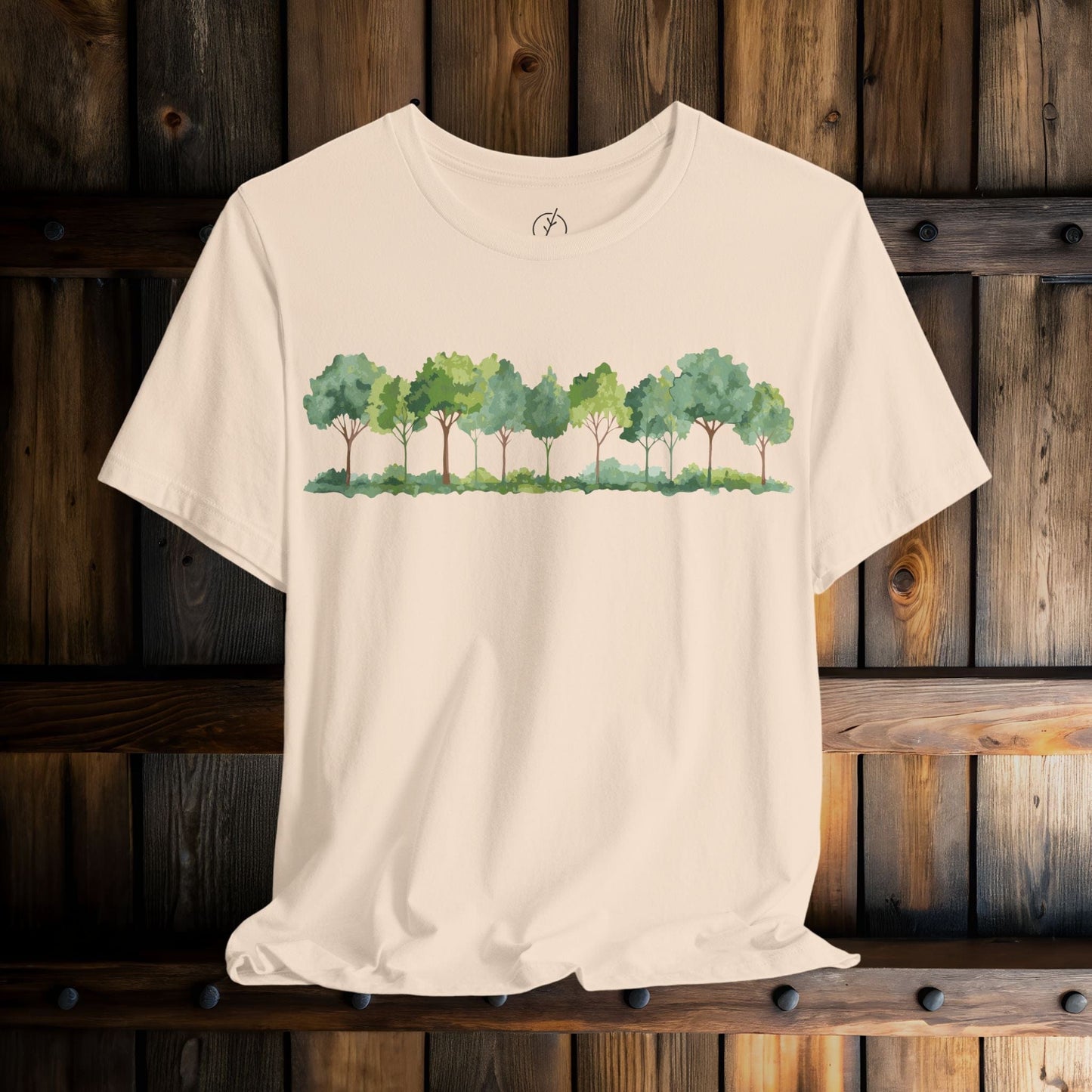 Watercolor Grove Border T-Shirt