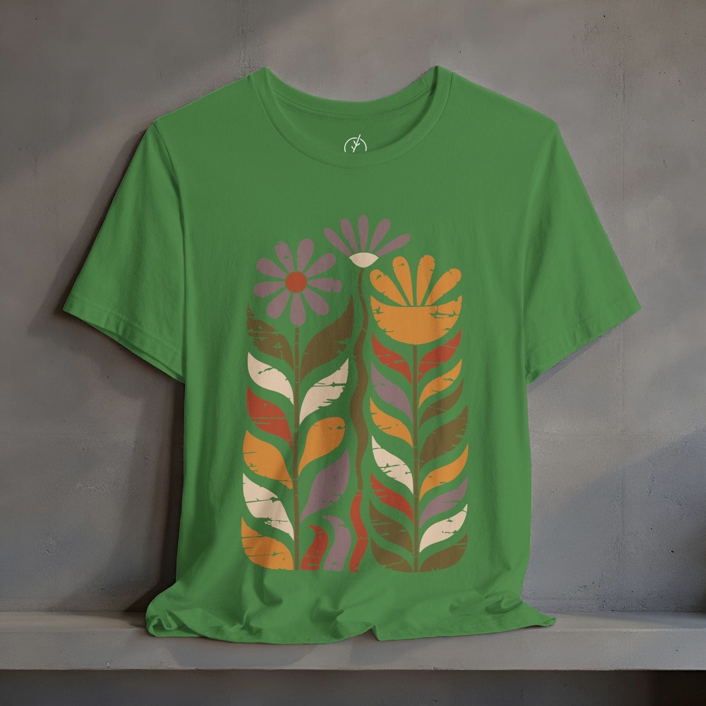 Retro Folk Blooms T-Shirt