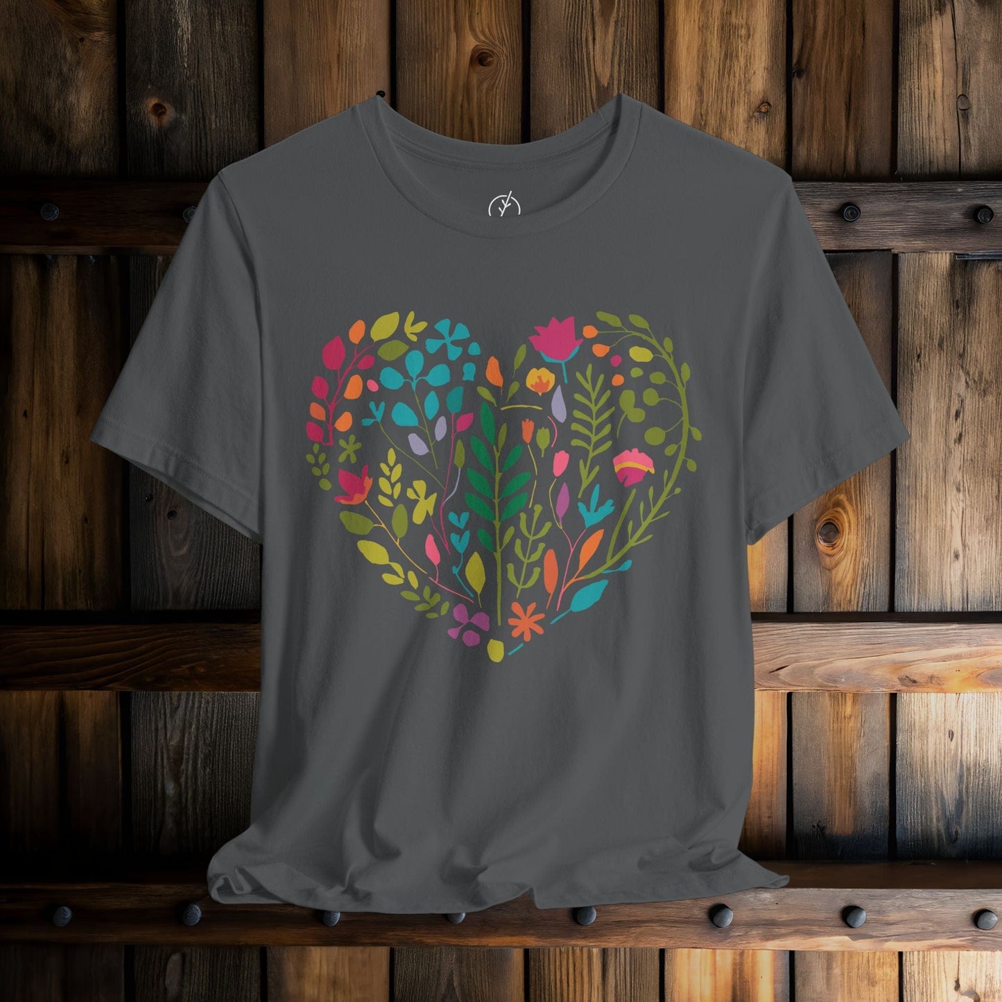 Boho Floral Heart T-Shirt