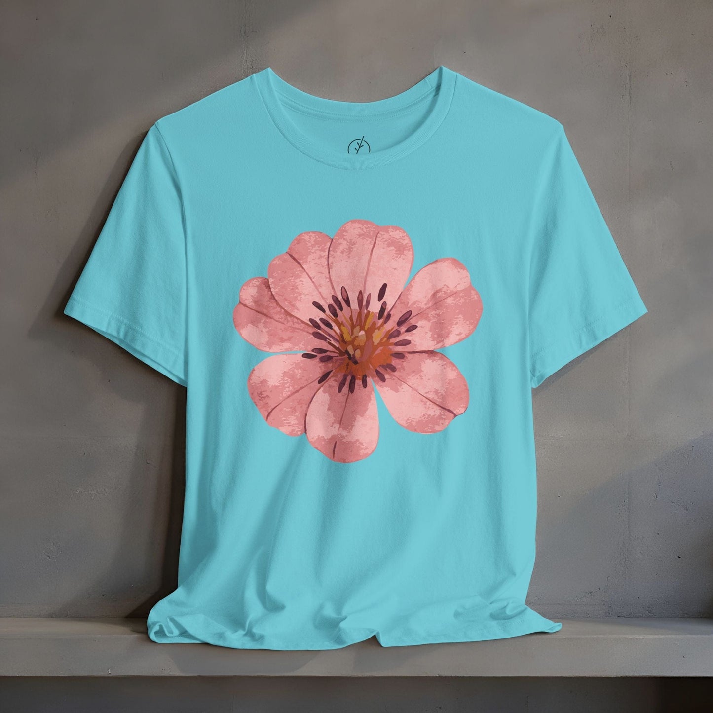 Blush Zinnia Bloom T-Shirt
