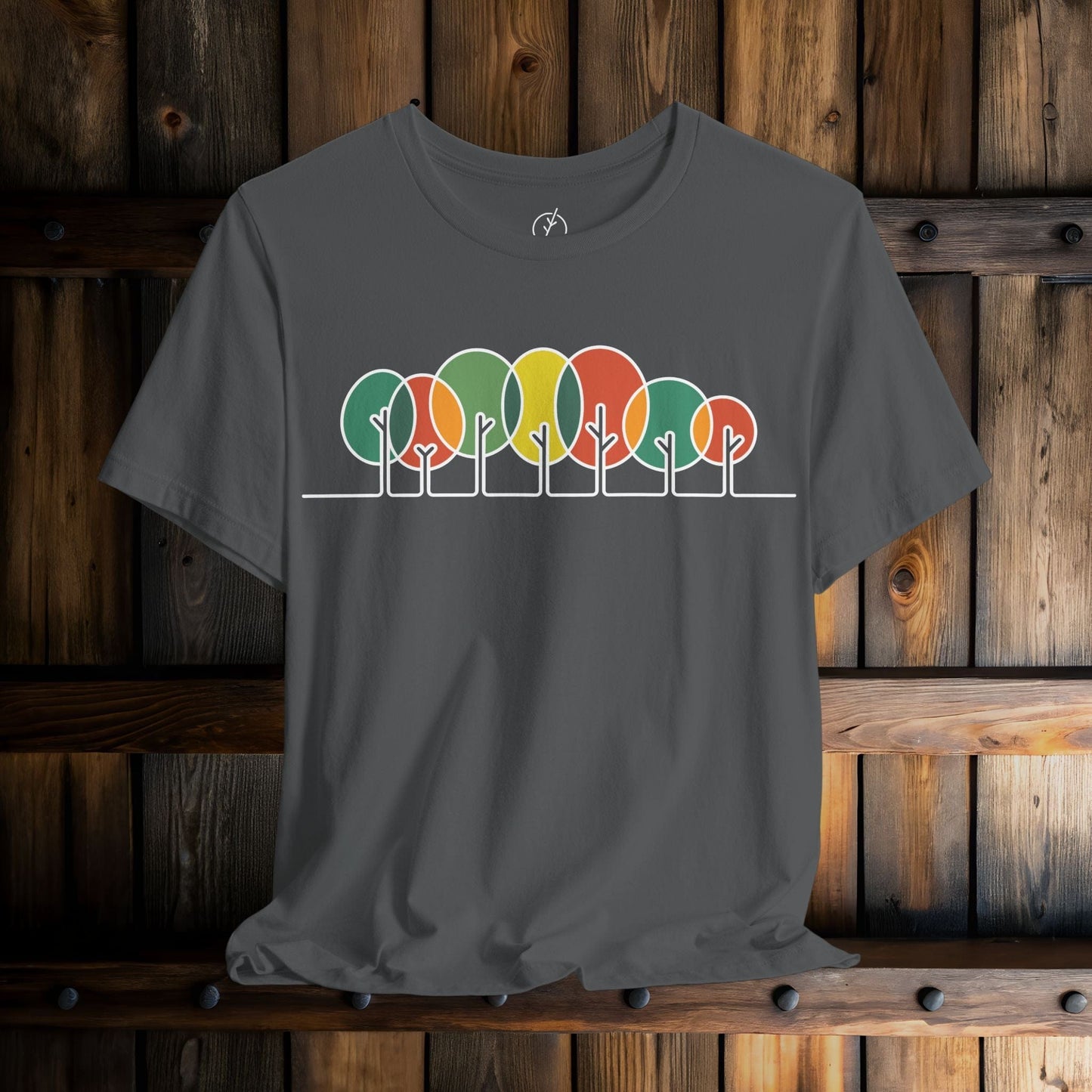 Retro Circle Trees T-Shirt