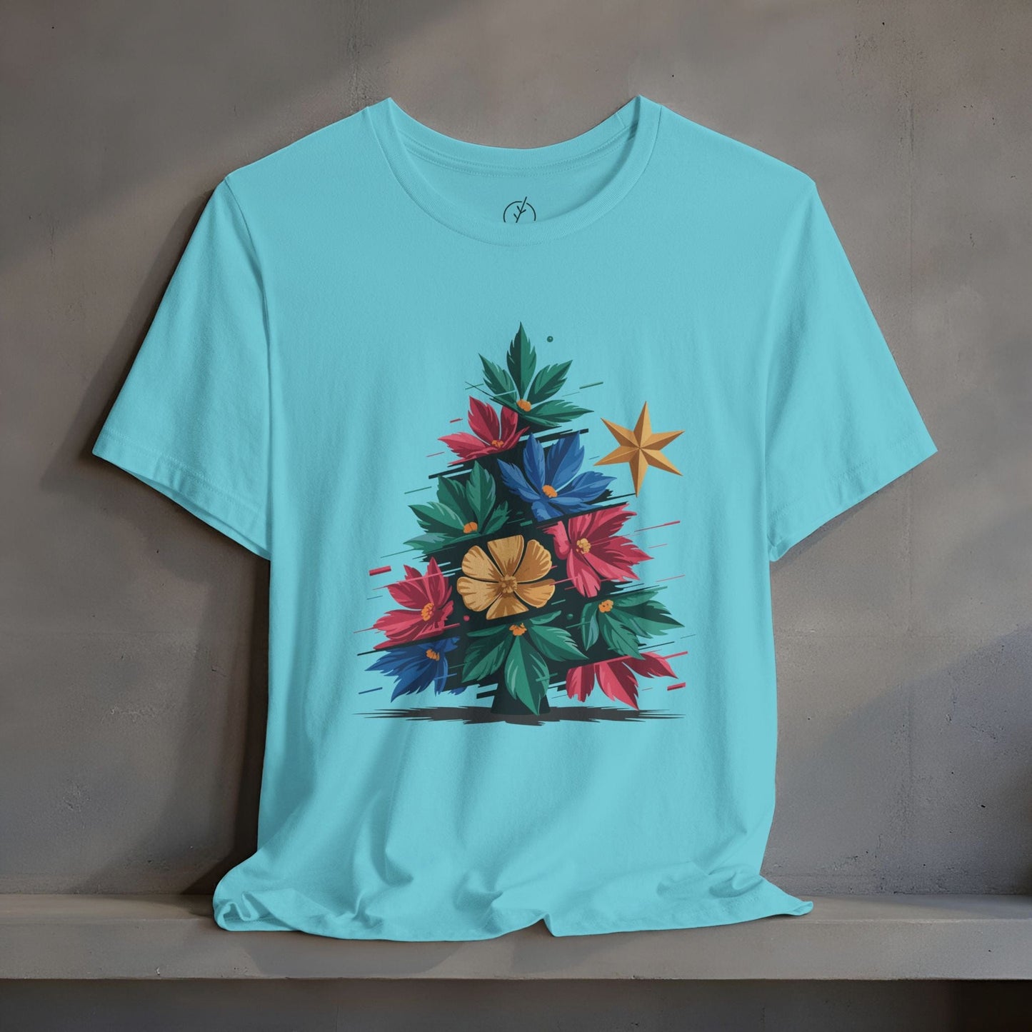 Glitch Floral Tree T-Shirt
