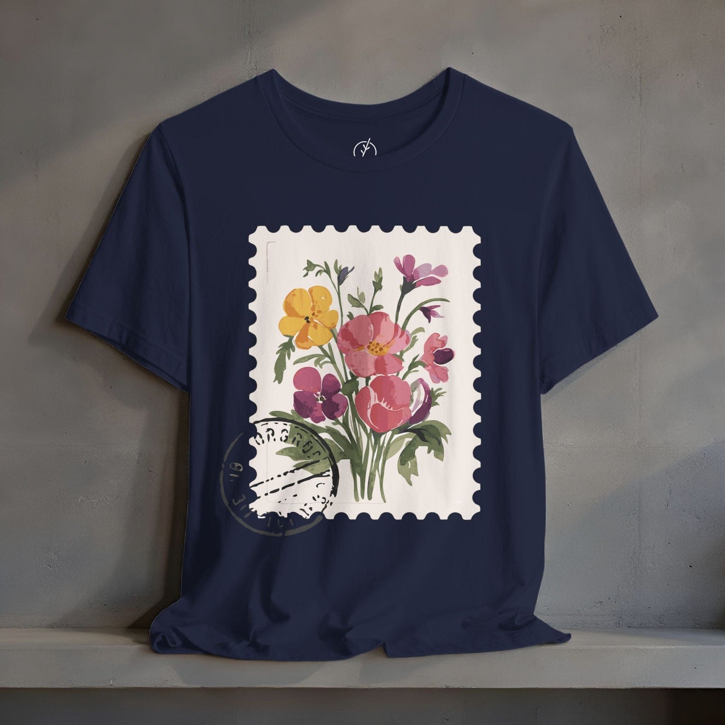 Vintage Floral Stamp T-Shirt